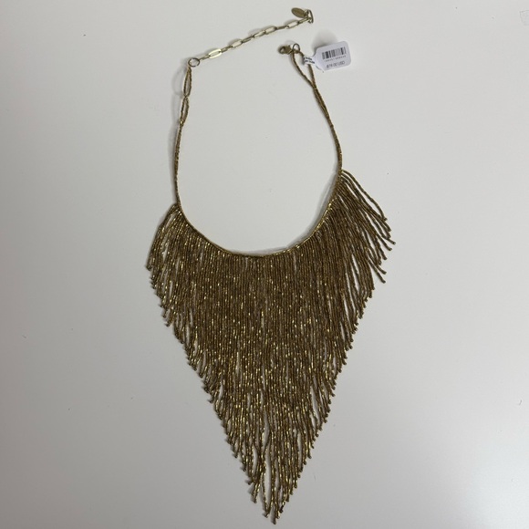 Free People Amira Choker Necklace in Gold Beads NWT - Picture 5 of 8